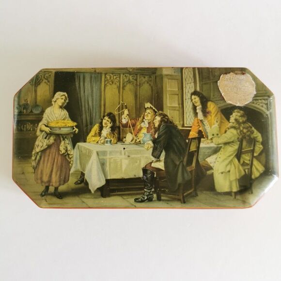 Vintage Riley's Toffees Tin - Empty Candy Container British Tavern Art Retro - Picture 2 of 10
